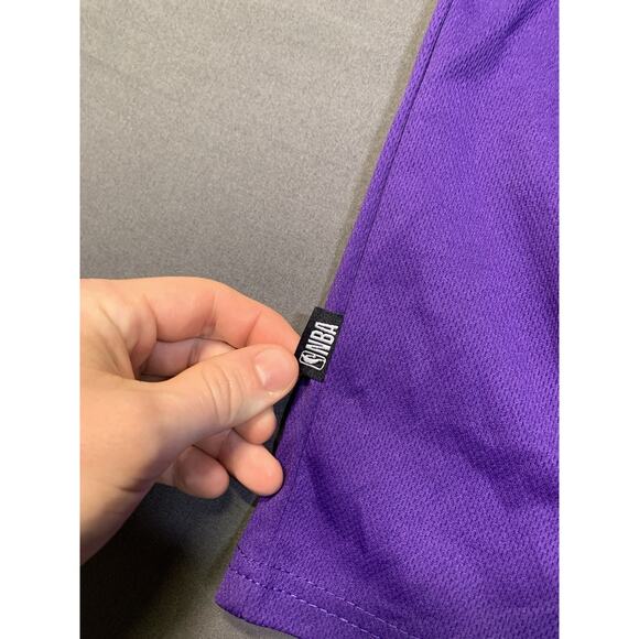 NBA Net-Dri Purple Short Sleeve Graphic T-Shirt Basketball Association Large - Picture 5 of 9